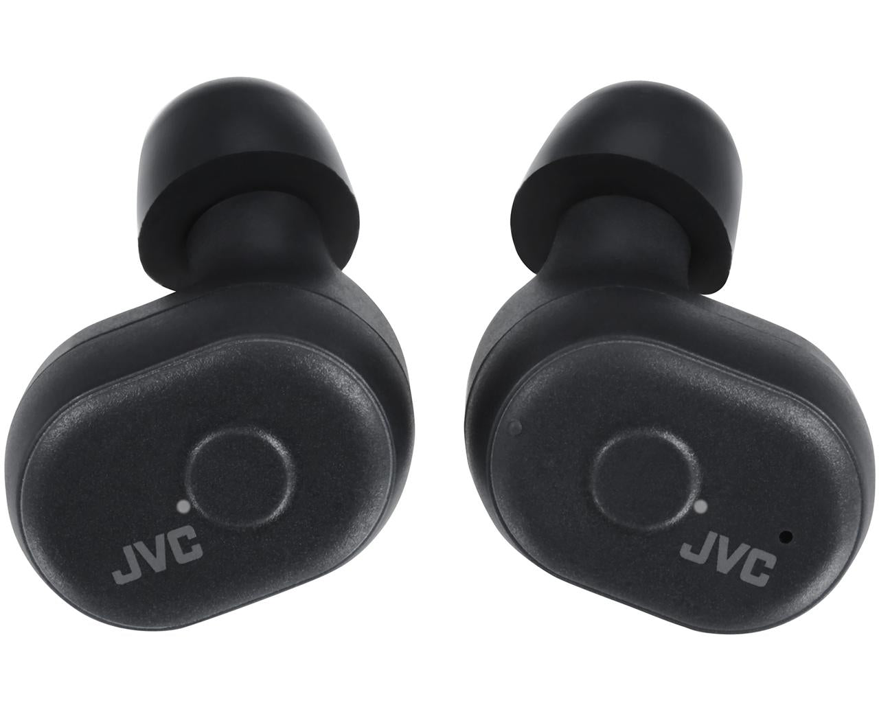 JVC Truly Wireless Earbuds HA-A10THeadphonesTruly Wireless headphonesMemory foam earpieces for secure and comfortable fitUp to 4 hours + 10 hours* battery life *Charging caseAuto On and ConnectVoice assistant compatibleIPX5 water resistantTrendy 4-color v